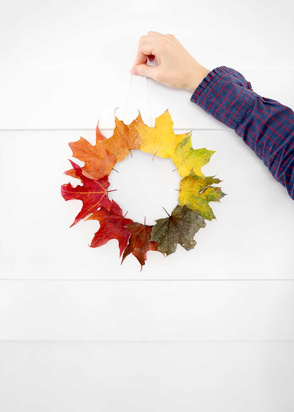 Fall leaf wreath from The Faux Martha