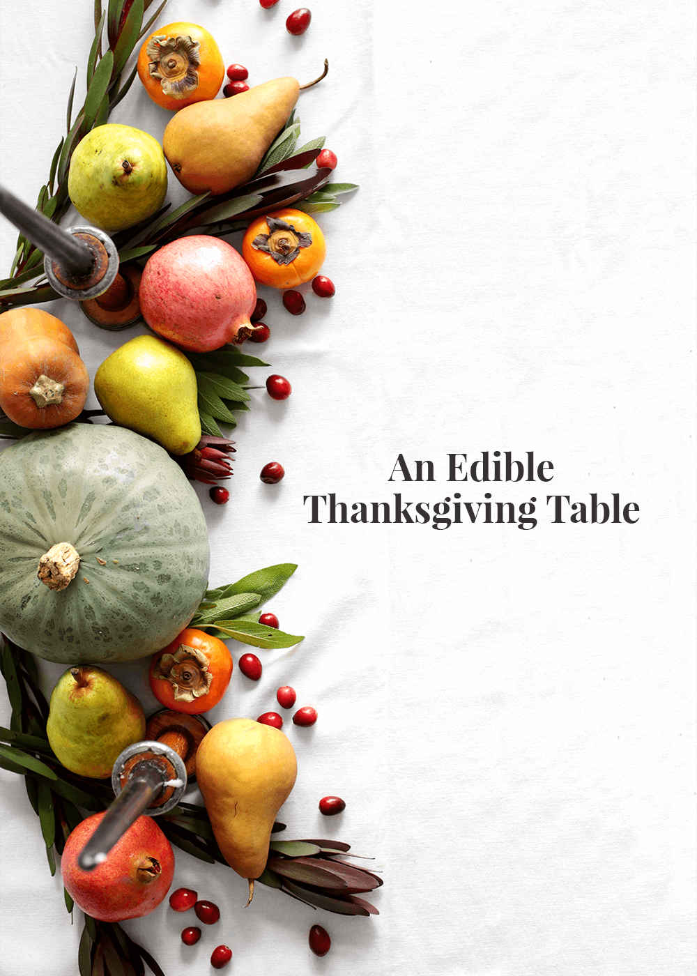 An edible thanksgiving table from The Faux Martha