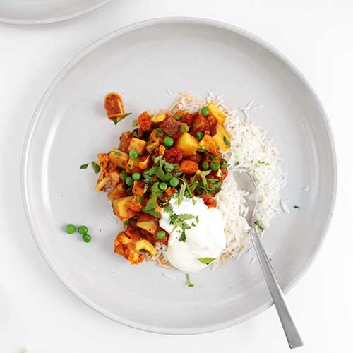 pantry friendly aloo gobi