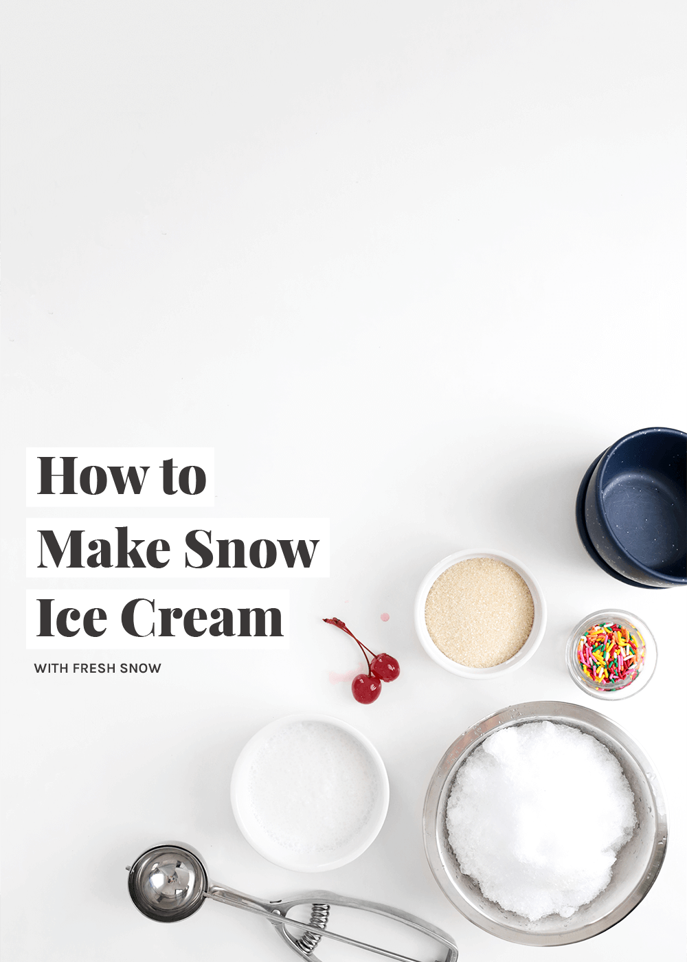 How to Make Snow Ice Cream from The Faux Martha