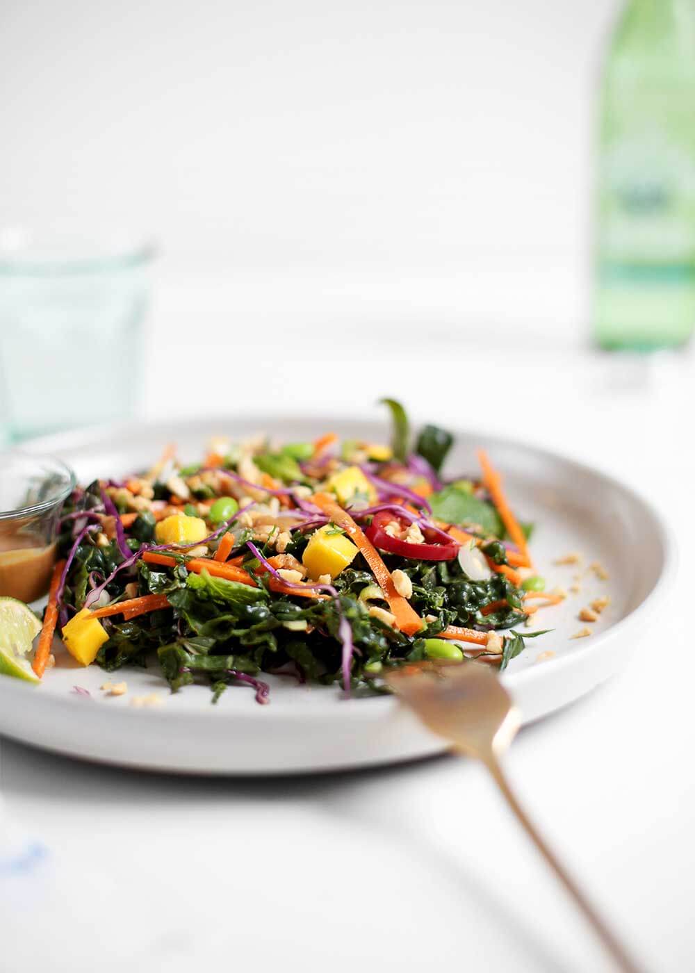 Make Ahead Thai Mango Salad from The Faux Martha