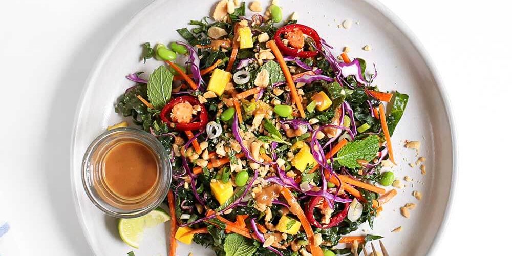 Make Ahead Thai Mango Salad from The Faux Martha