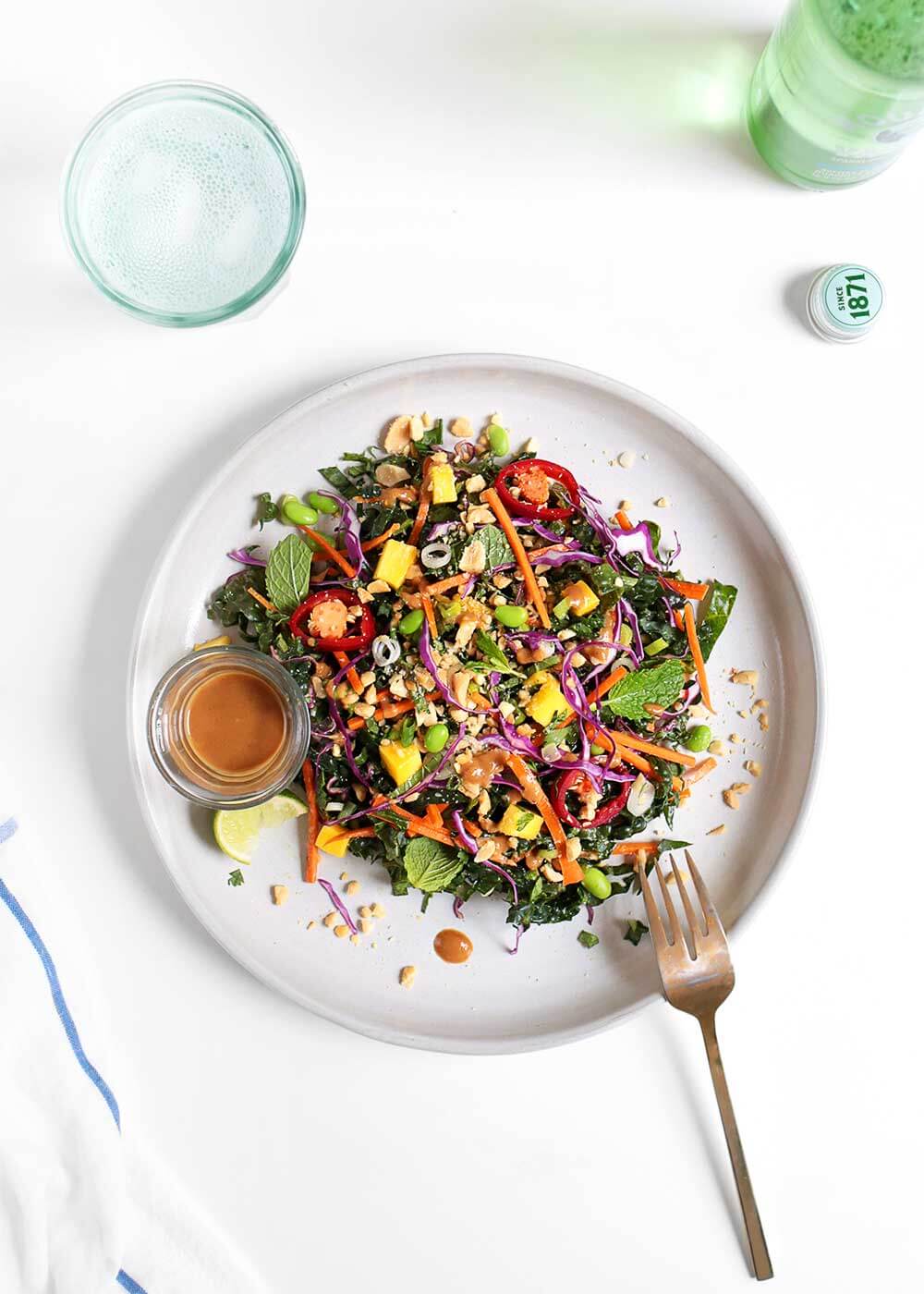 Make Ahead Thai Mango Salad from The Faux Martha