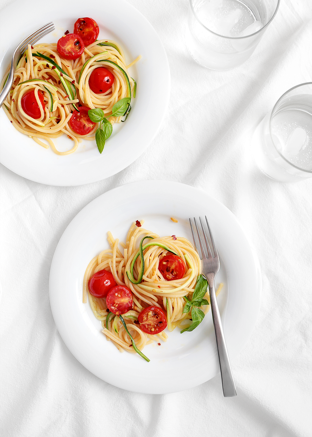 Spicy Zucchini Spaghetti recipe