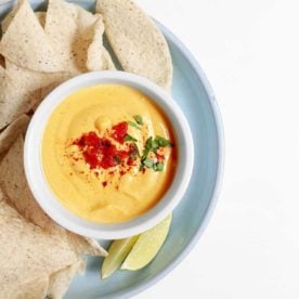 Vegan Cashew Queso from the faux martha