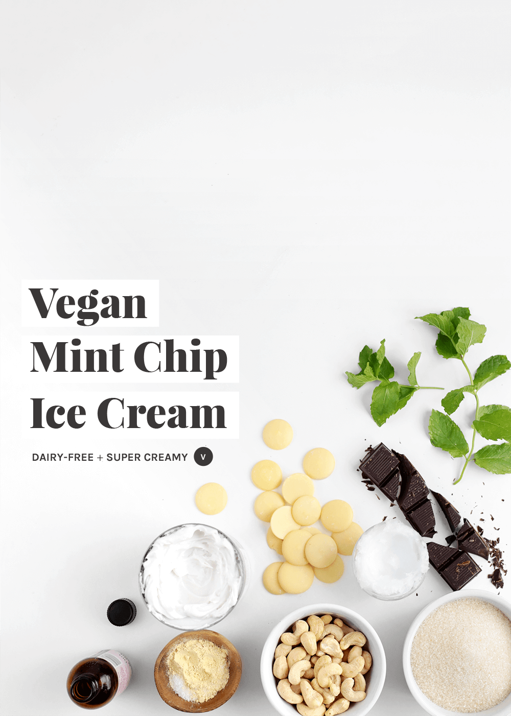 Vegan Mint Chip Ice Cream from The Faux Martha