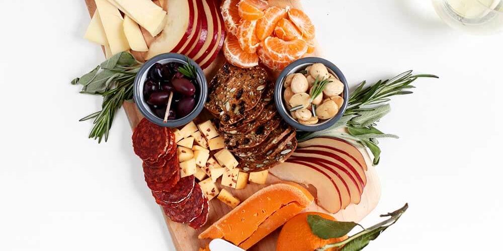 Simple Winter Cheese Board from The Faux Martha