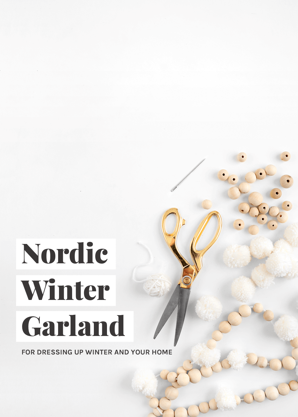 how to make a Nordic Winter Wreath with the faux martha