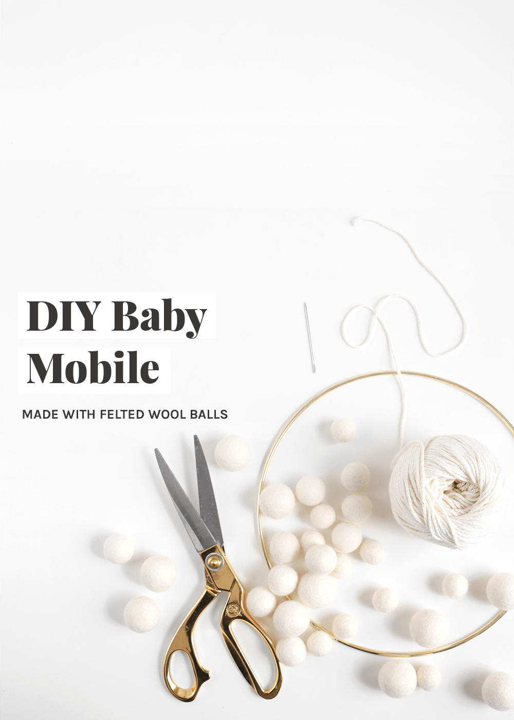 Wool sales baby mobile
