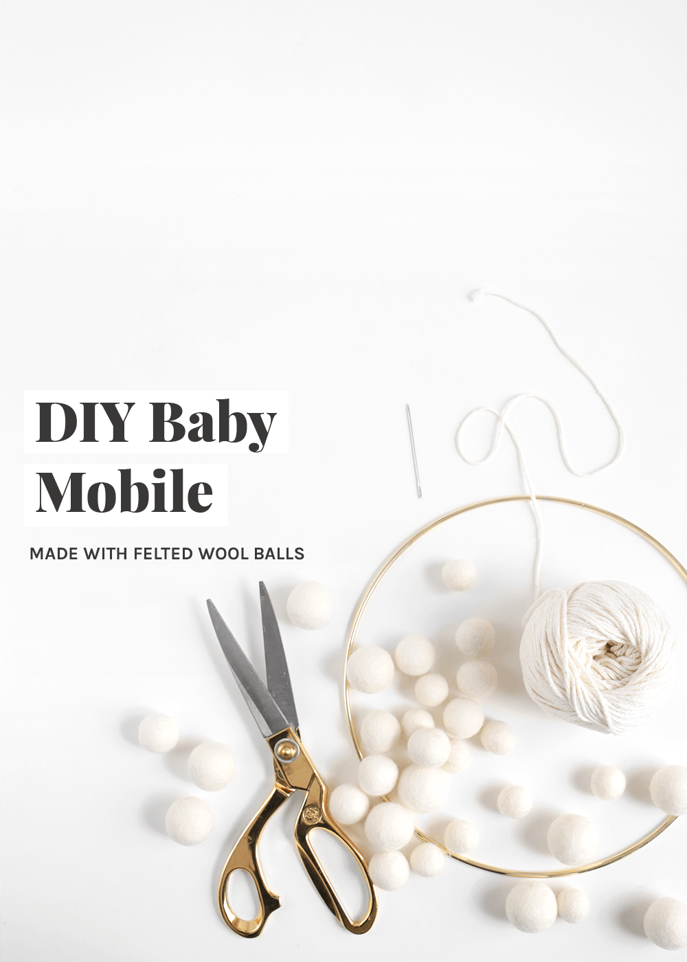 DIY baby mobile tutorial from the faux martha