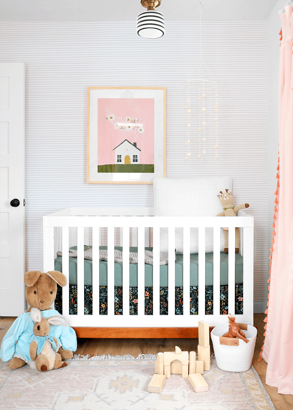 Linden's room with crib from The Faux Martha