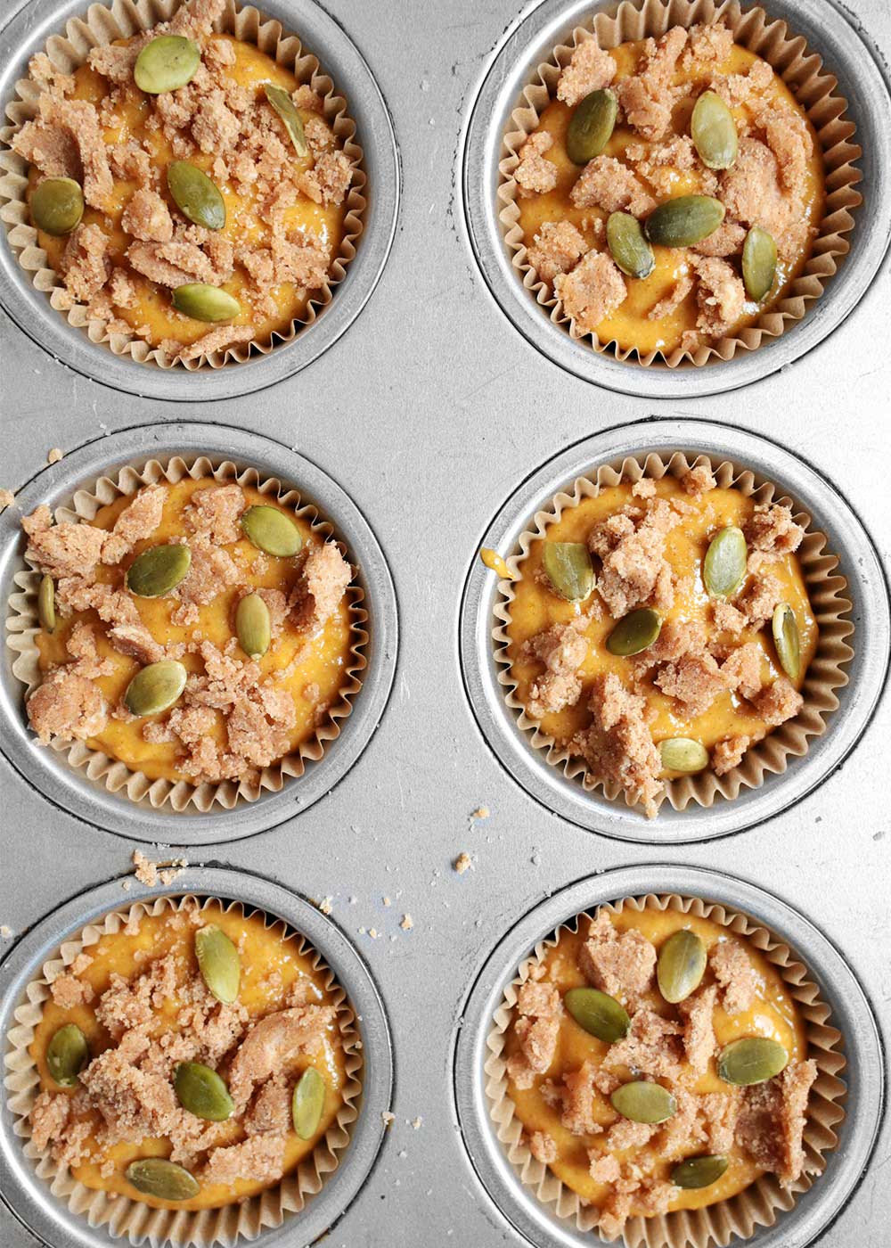 Pumpkin Muffins in a tin from the Faux Martha