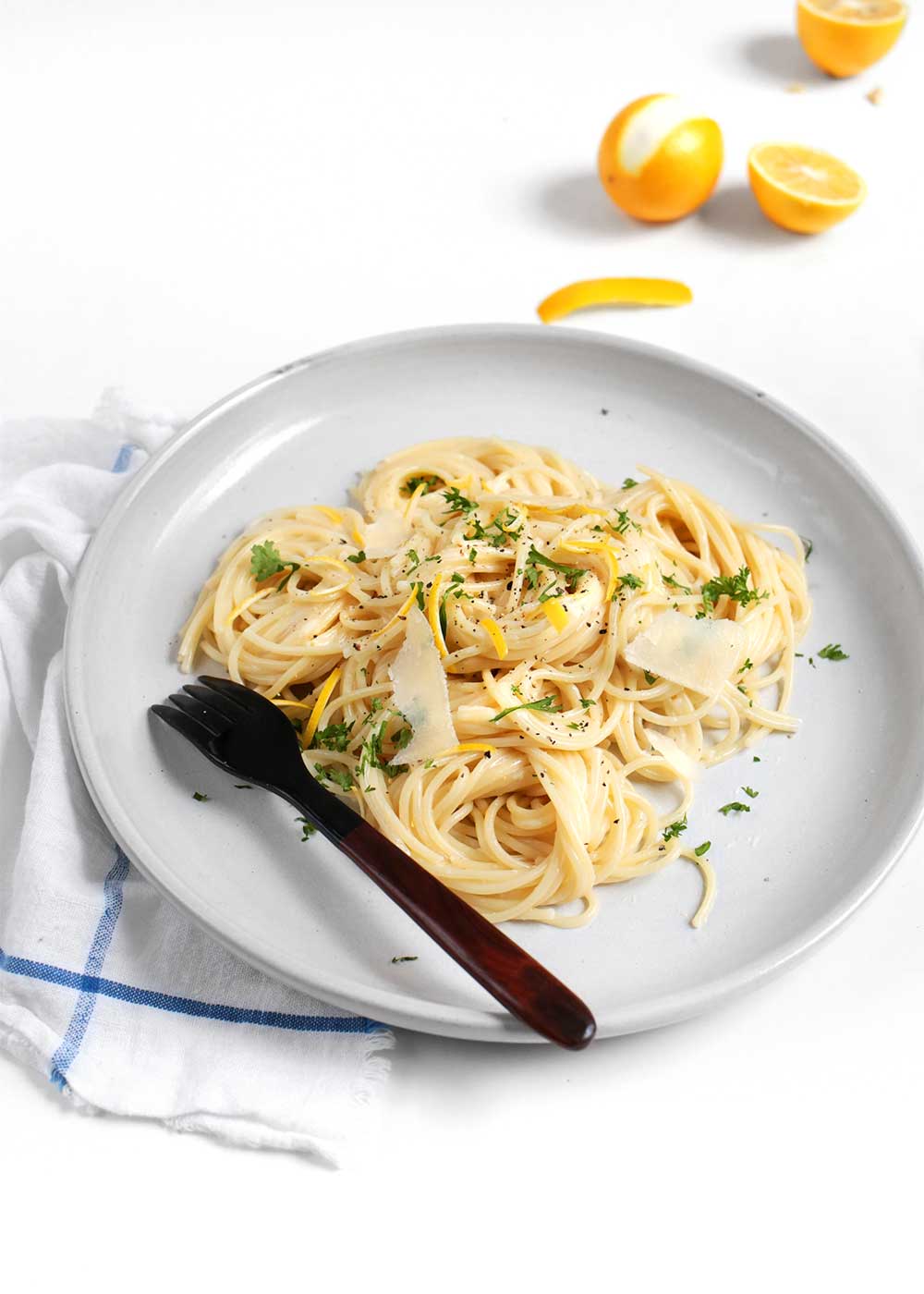 lighted up pasta al limone recipe from the faux martha