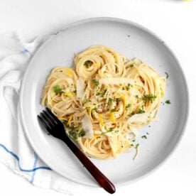 lighter pasta al limone recipe from the faux martha