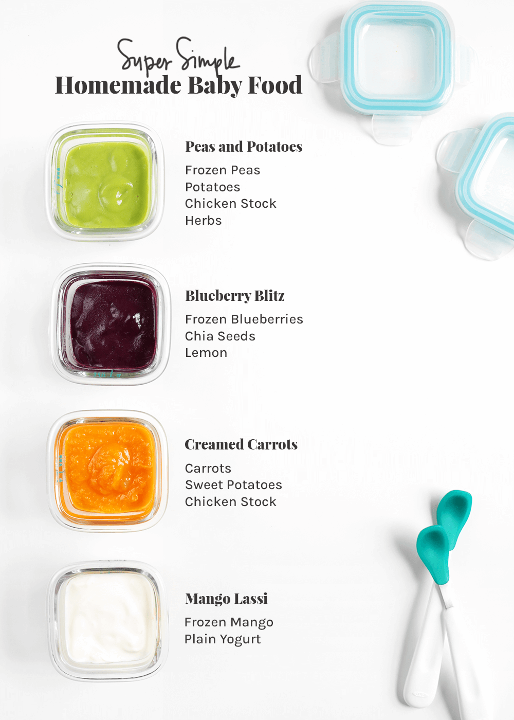 super simple homemade baby food recipes from the faux martha