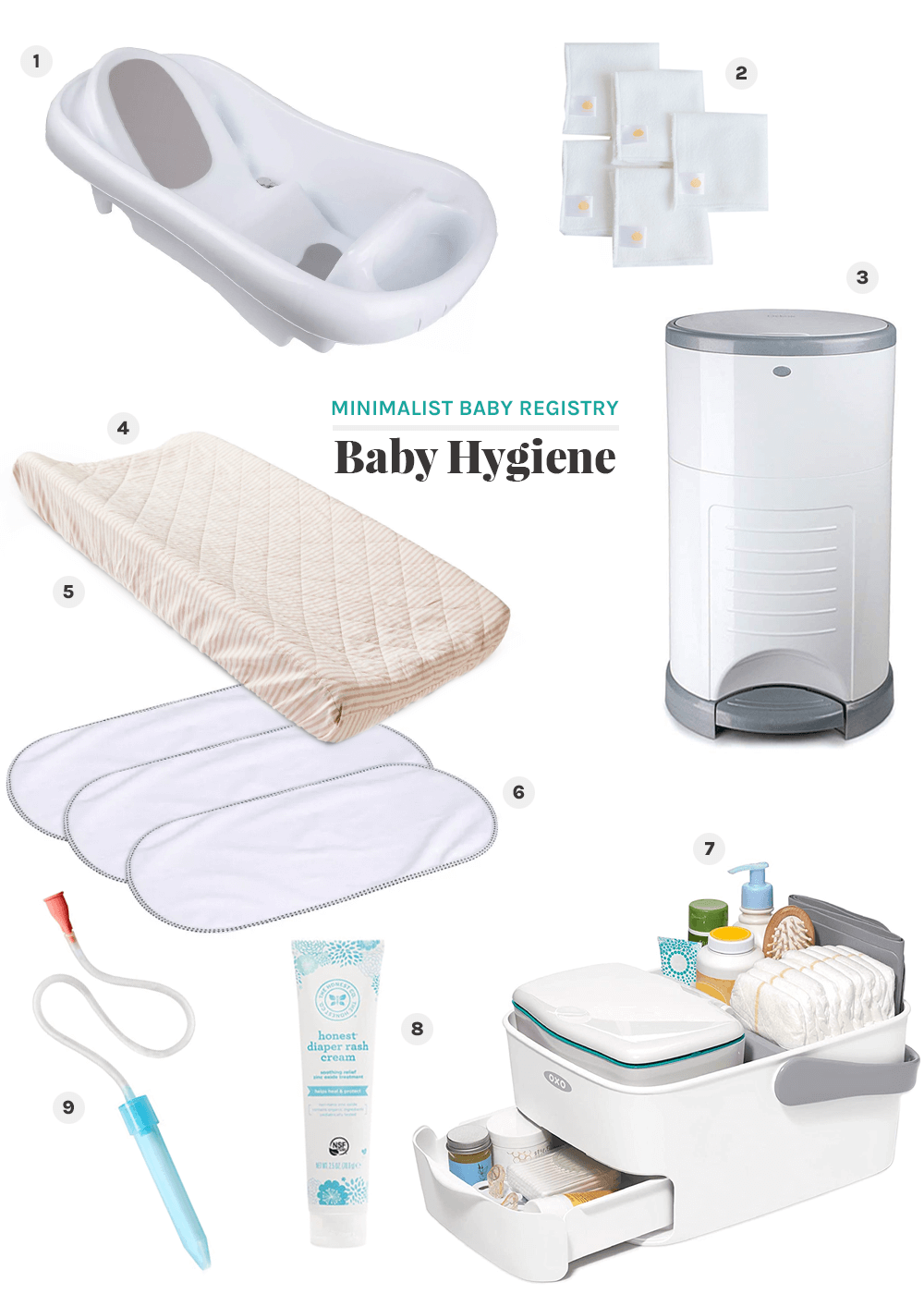 baby hygiene minimalist baby registry from the faux martha