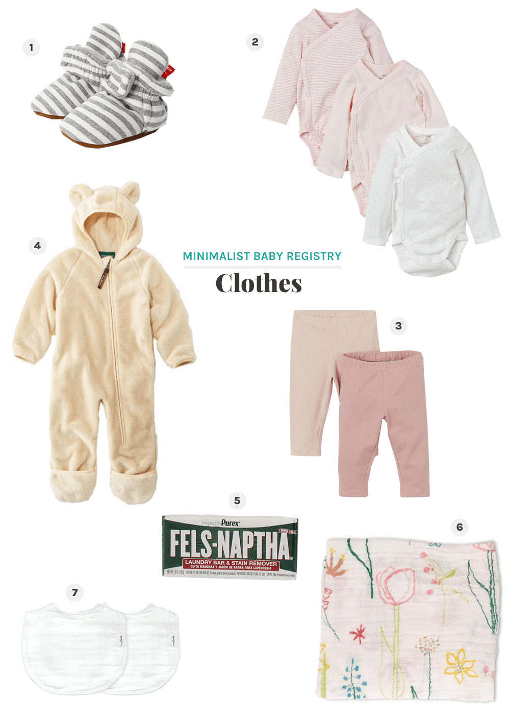 minimalist baby registry for clothes from the faux martha