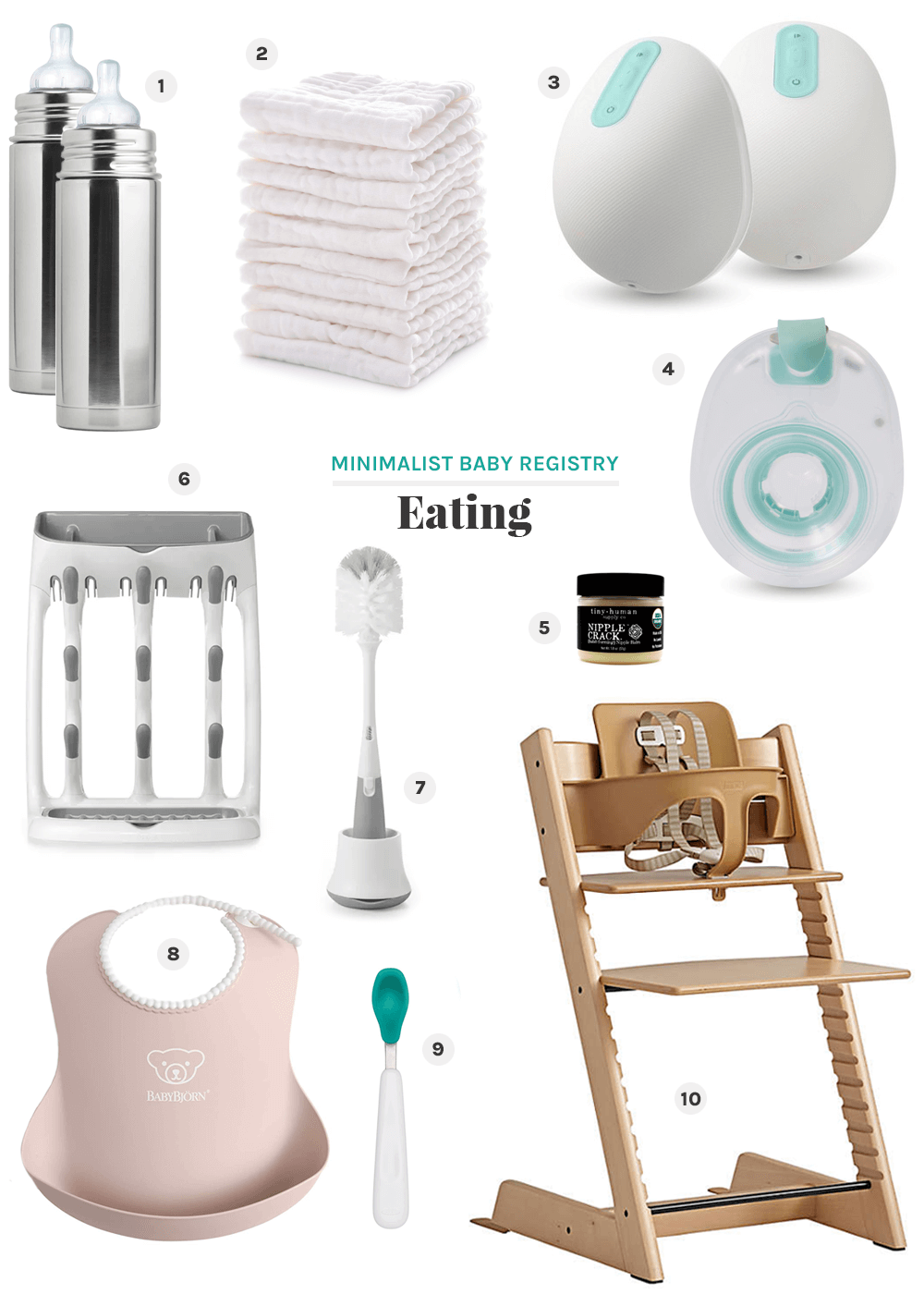 eating minimalist baby registry from the faux martha