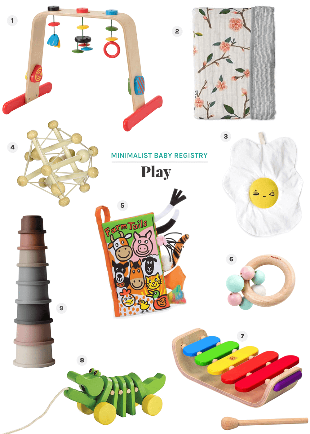 play minimalist baby registry from the faux martha