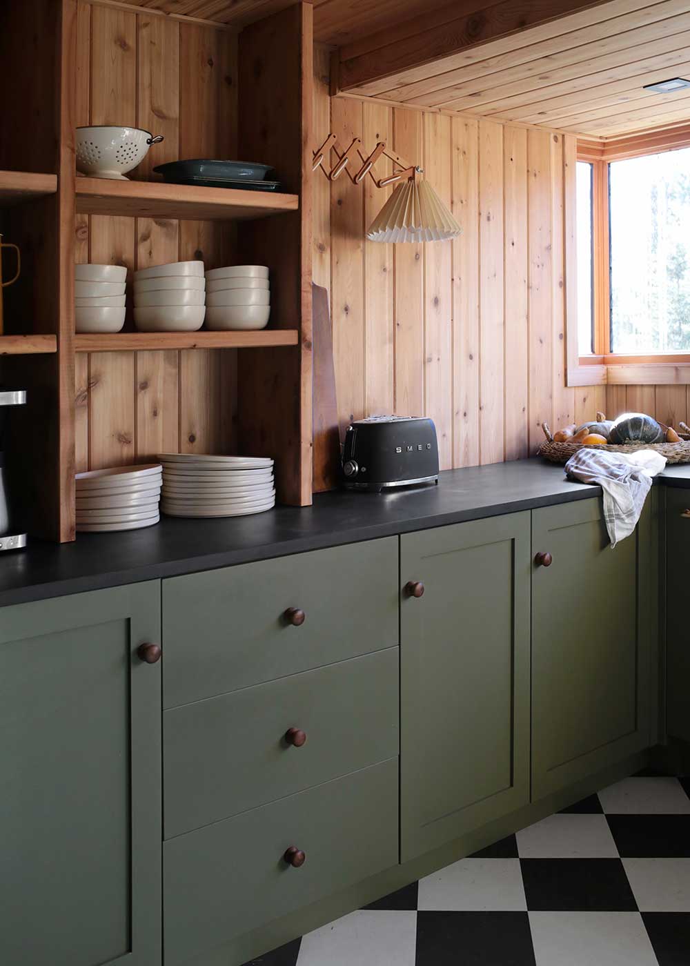 the minne stuga cabin kitchen with semihandmade by melissa Coleman of The Faux Martha