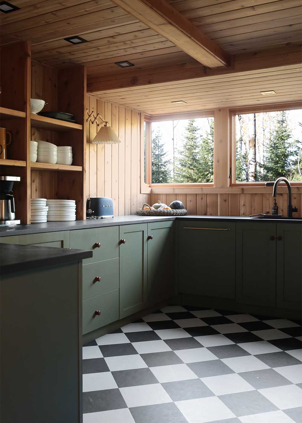 the minne stuga cabin kitchen by melissa Coleman of The Faux Martha