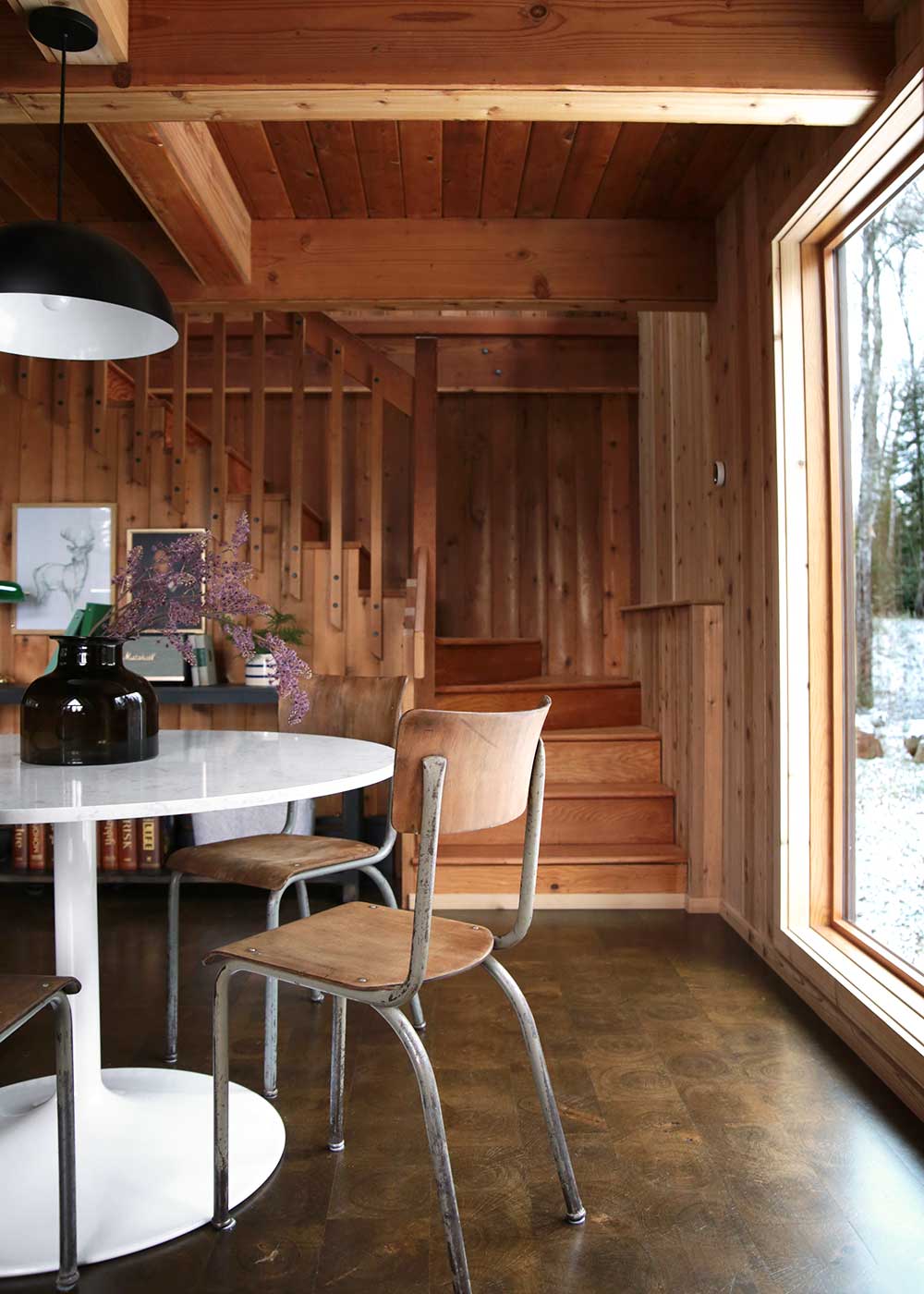 the minne stuga cabin dining room reveal by the faux martha